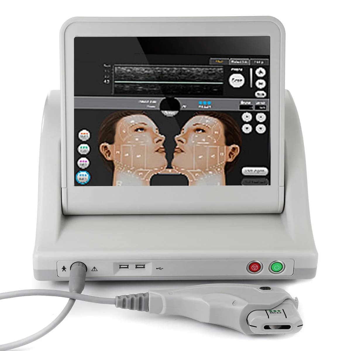  HIFU Focused Ultrasound Facial & Body Tightening Machine 5 Cartdige 