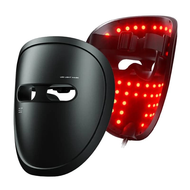قناع العلاج الضوئي LED  الاسود 